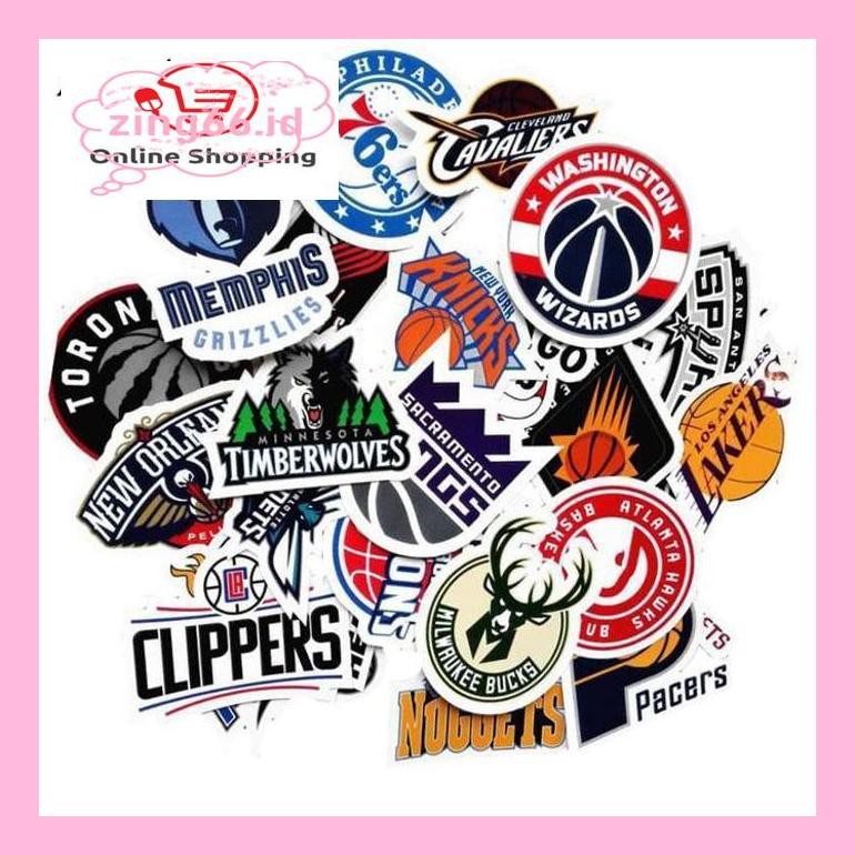 

Basket50S-- 30Pcs/Set Pvc Waterproof Nba Club 2018 Logo Sticker S40Z2