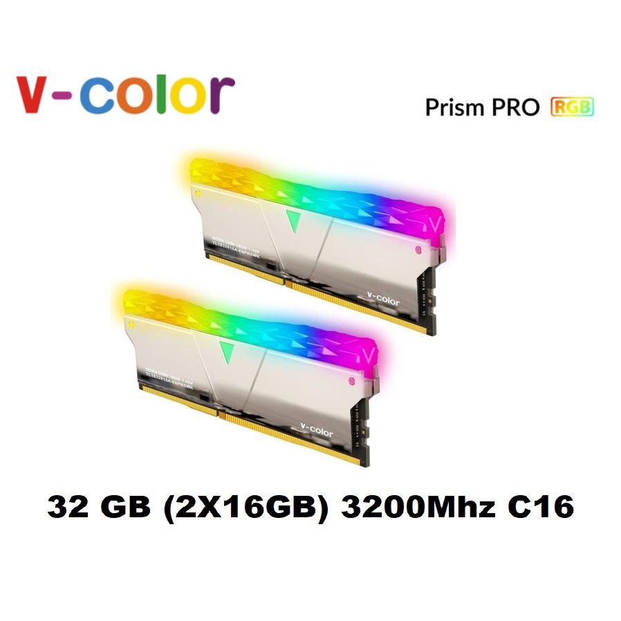 V-COLOR DDR4 PRISM PRO RGB 32GB (2x16GB) DDR4 3200Mhz