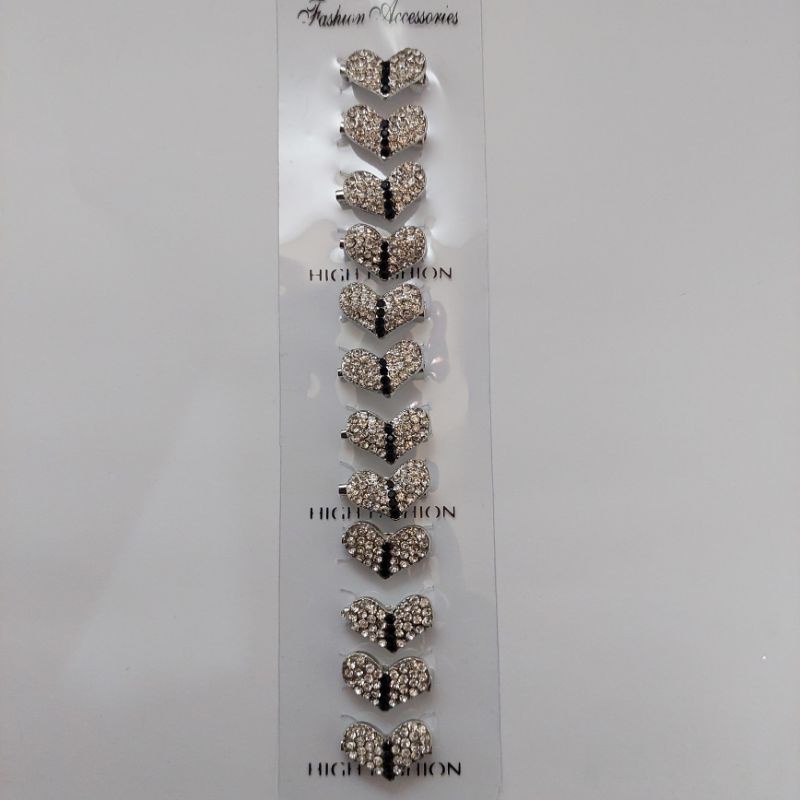 Bros Dagu Korea Kecil Full Mata Kecil Bros Dagu Murah Asesories hijab-Putih hitam A