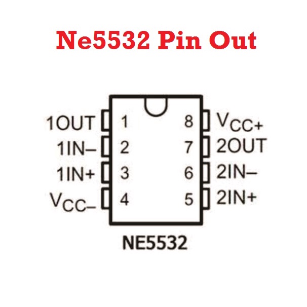 [HAEBOT] IC Dual Amplifier Komparator NE5532 OP AMP Low Noise DIP 8 Pin Rendah AV Audio Power Integrated Circuit 5532