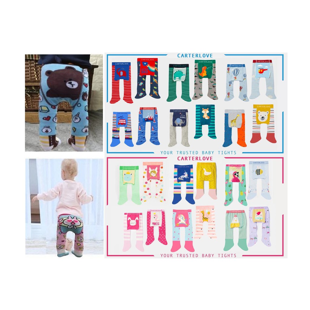 New Motif! Legging Bayi Motif Karakter Import
