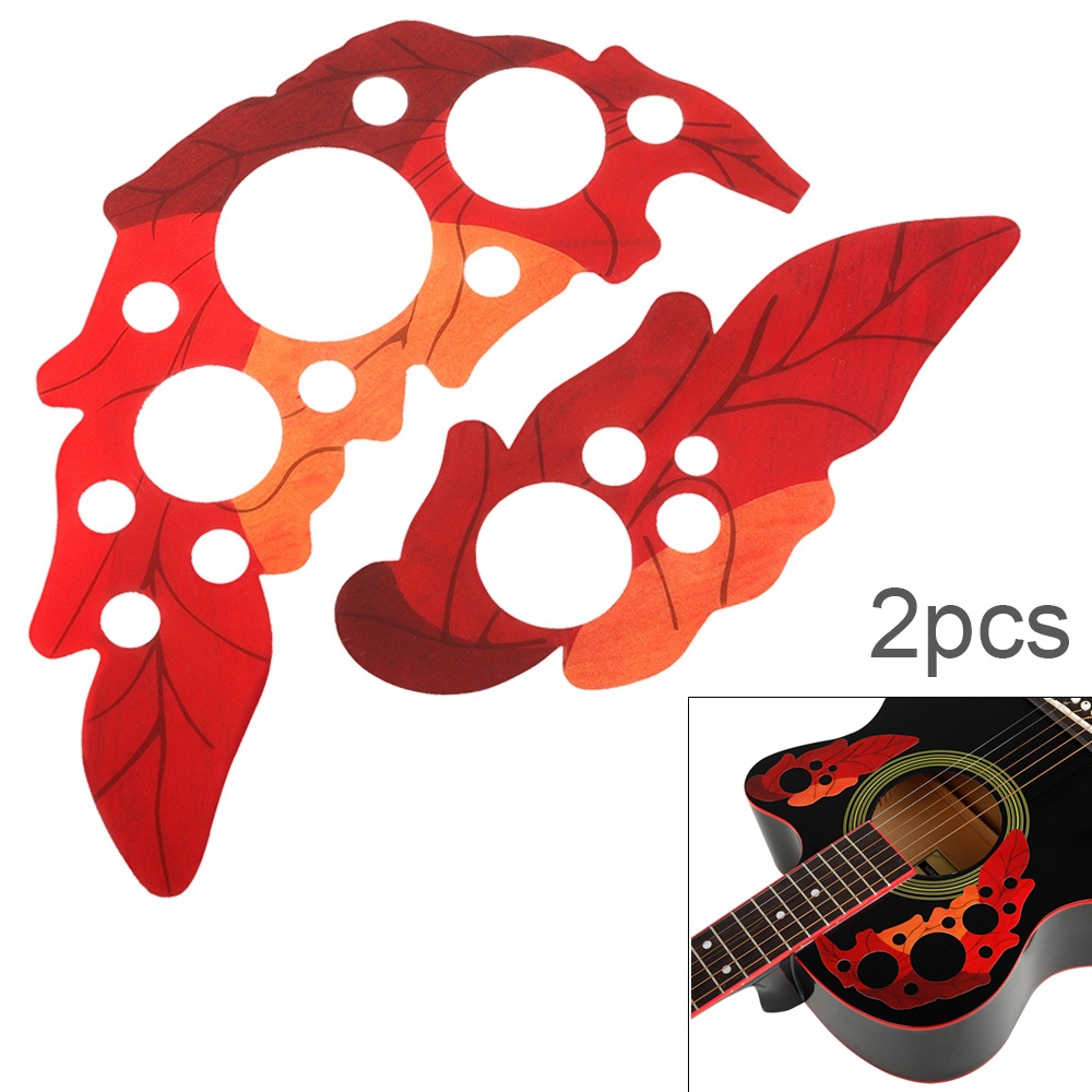 Pickguard Gitar Bentuk Daun Anggur Merah Ukuran 41 Inch