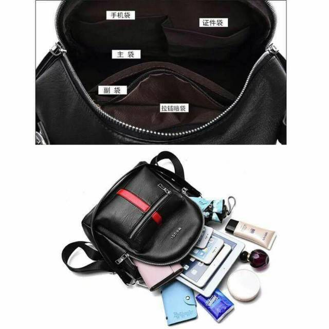 EL 972 RISCE Tas ransel multifungsi selempang import wanita  cewek  perempuan