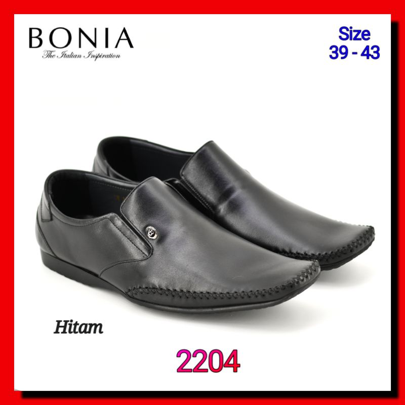 Sepatu Formal Pria Bonia 2204 Kulit Asli