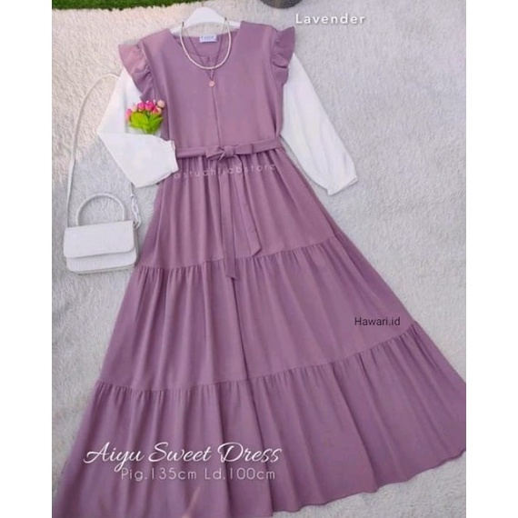 AIYU SWEET DRESS - DRESS KONDANGAN WANITA REMAJA MUSLIM KEKINIAN - BAJU MUSLIM WANITA TERBARU 2022 - GAMIS POLOS – GAMIS PEREMPUAN – DRESS KOREA – DRESS IMPORT – DRESS PESTA – DRESS BUSUI – DRES – PAKAIAN WANITA