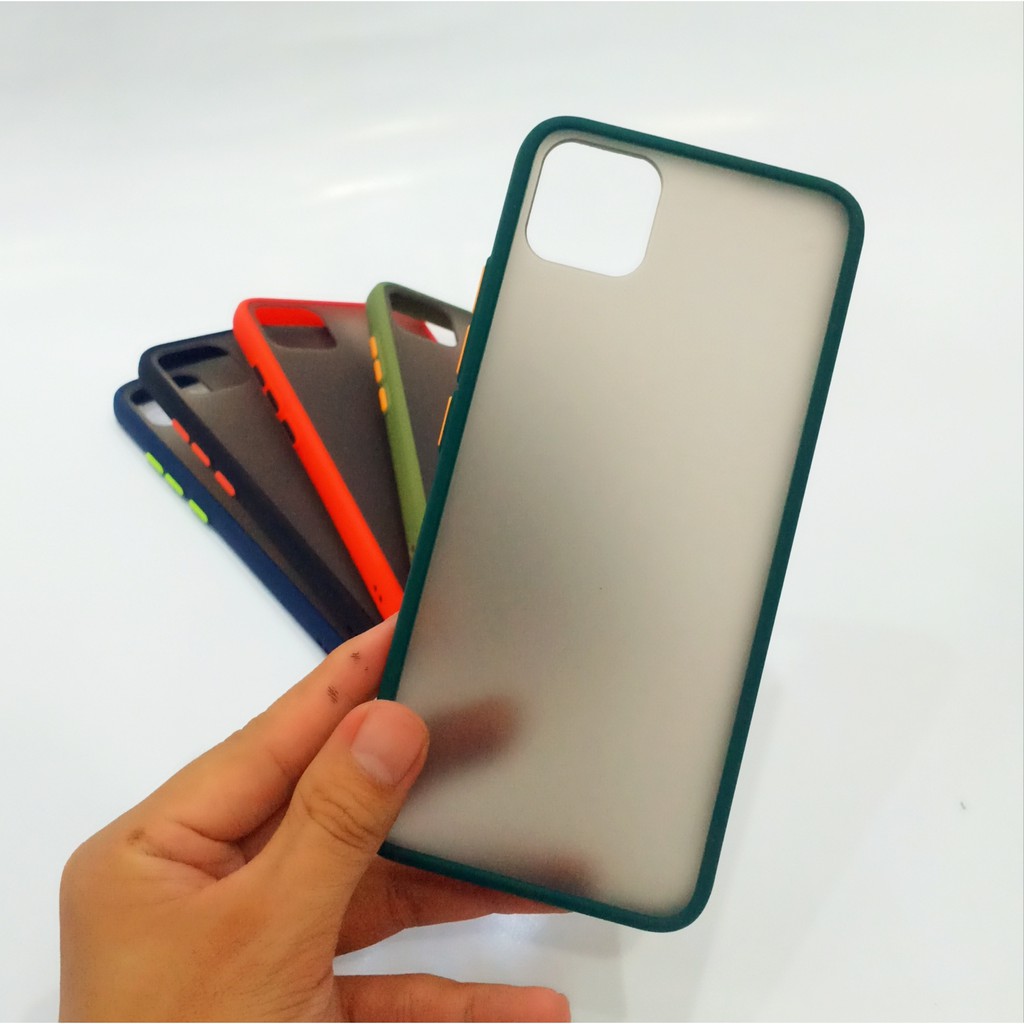 Hybrid Matte Case Realme C11 dan Realme C12 Case Bumper Candy Frosted My Choice