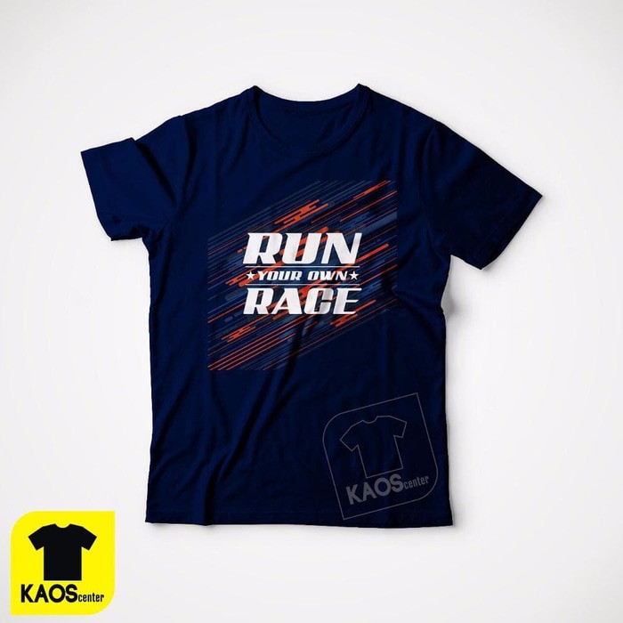 Kaos Tshirt Baju Combed 30S Distro Run Your Own Race