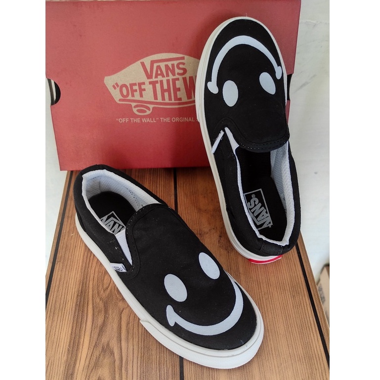 Sepatu Slip On Anak Perempuan | Sepatu Slip On Anak Laki Laki | Vans Slip on Anak | Slip On Anak | Sepatu Anak Smile