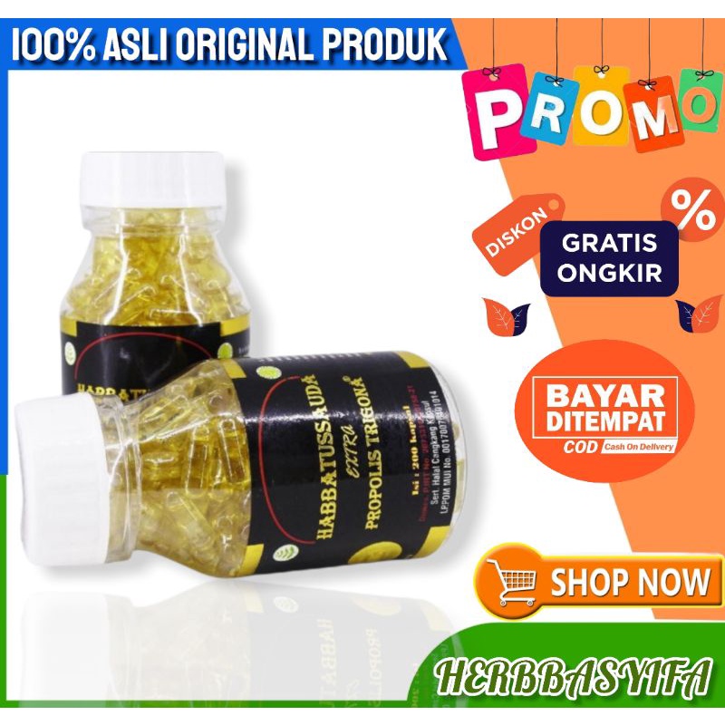 Habbatussauda Extra Propolis Trigona isi 200 Kapsul /Habbatussauda UMS