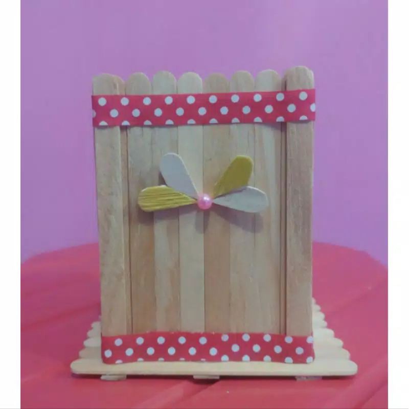 

Tempat Pulpen Pensil serba guna dari stik ice cream