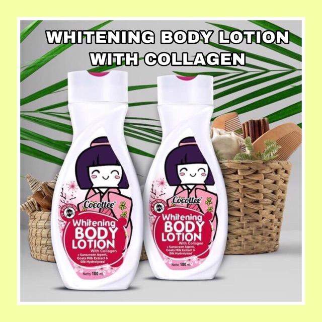 Bibit pemutih whitening body lotion with collagen  cocotte cocottee