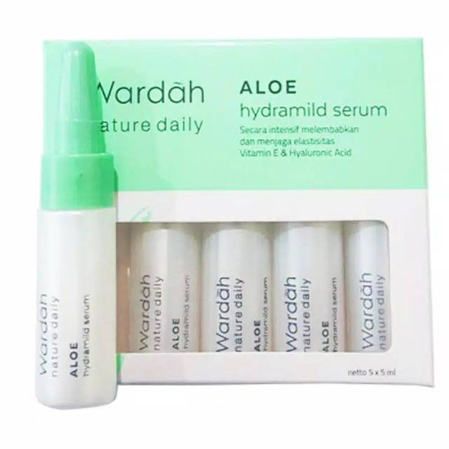 [BPOM] Wardah Nature Daily Aloe Hydramild Serum 5x5 pcs / Serum Wajah / Serum Wardah / Produk Wardah