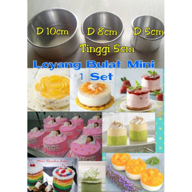 Loyang Cetakan Cup Cake Puding Bulat Kecil Mini