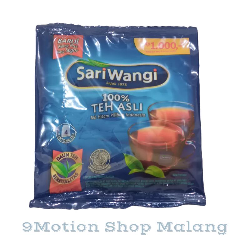 

Sariwangi Sachet isi 4 kantong 7,4gram Teh Hitam Celup