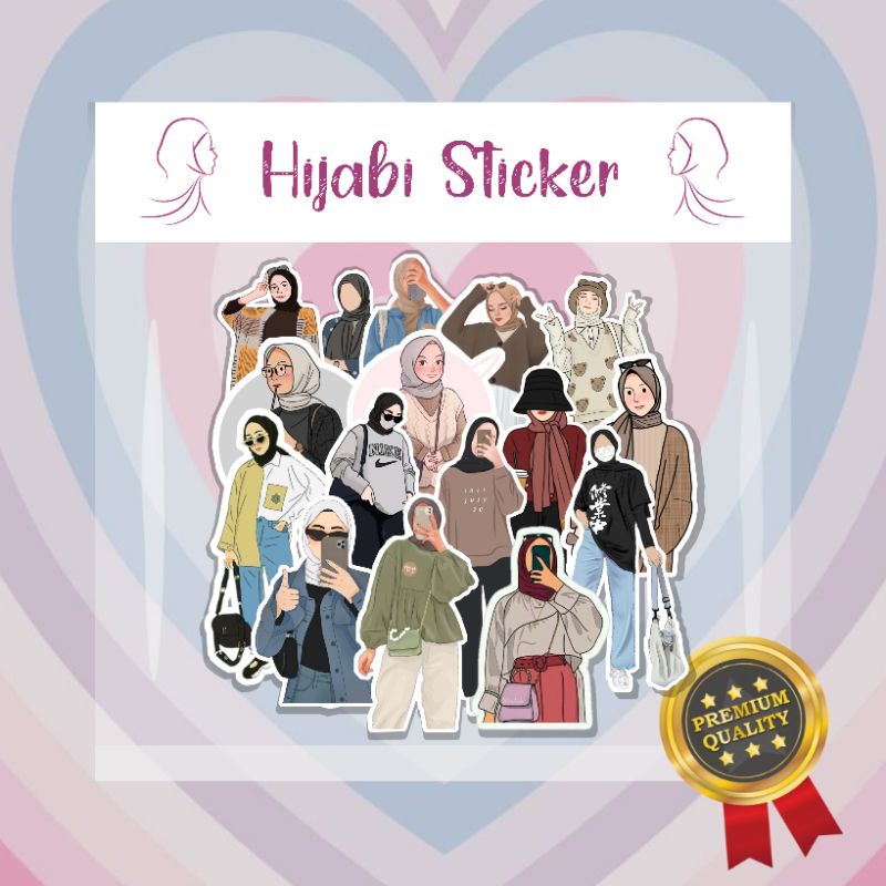 

50PCS+ STICKER HIJAB | MUSLIMAH STICKER | HIJAB STICKER | STICKER WANITA BERJILBAB