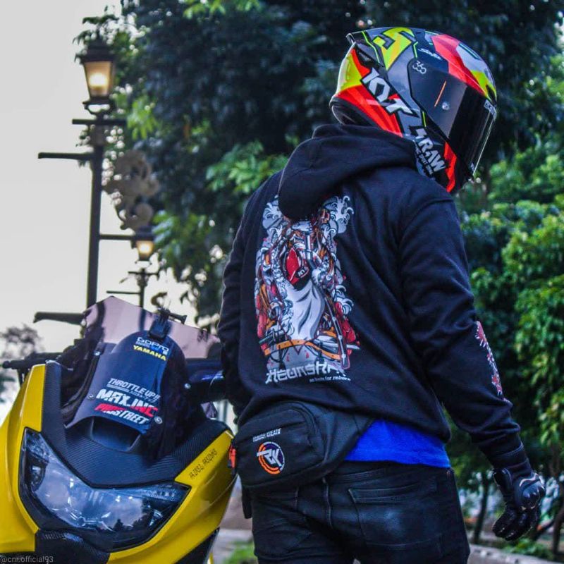 BISA COD Hoodie Murah Samurai jepang Sunmory Sweater Lifestyle Jaket Motor Musim Dingin Pria Origina