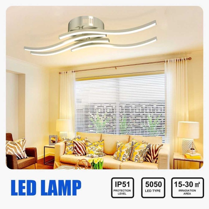 Lampu LED Plafon Keren Modern Fork Ceiling Light