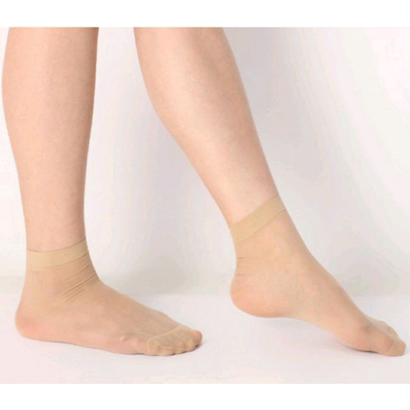 Stoking kaos kaki tipis pendek nylon premium