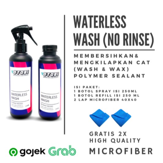 Paket Waterless Wash (Cuci Mobil Tanpa Air) Wax Hydrophobic Sealant