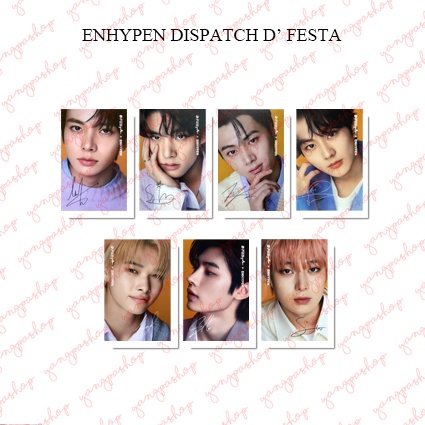 [READY / SET] ENHYPEN DISPATCH D'FESTA PHOTOCARD UNOFFICIAL FANMADE YANGPASHOP ENHY JAY SUNGHOON JAK