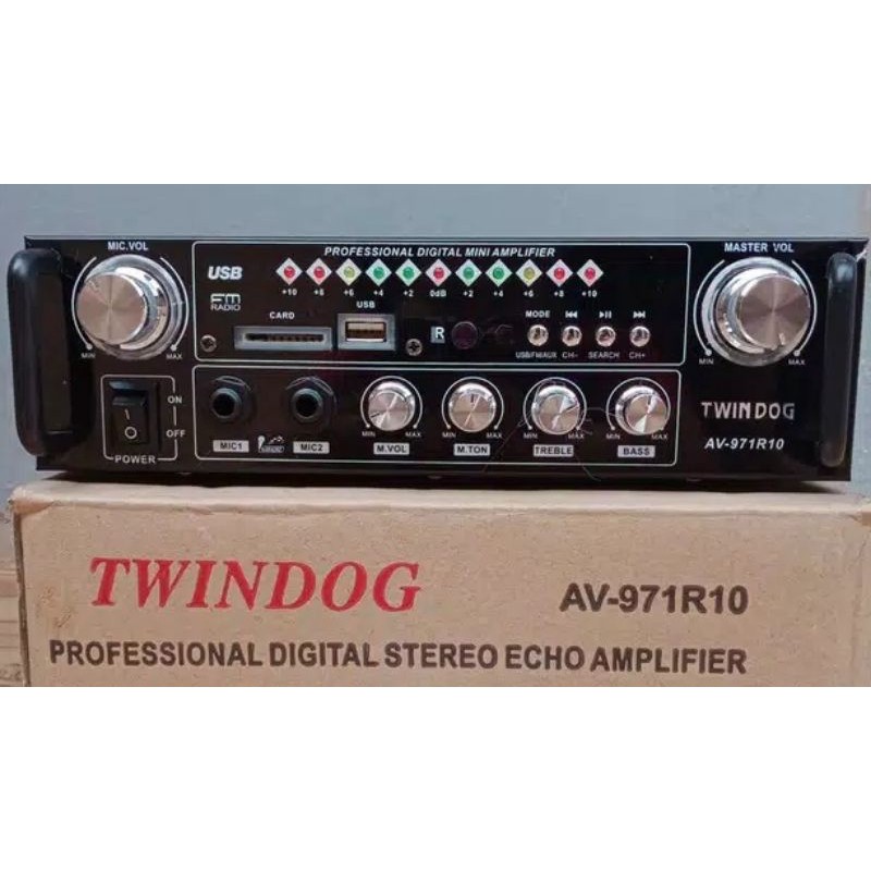 Twindog  , TD , AV 971R10 USB , Twin Dog ,  Amply, Ampli, Amplifier  Remote