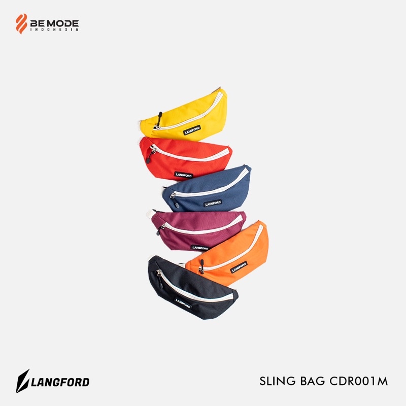 Waistbag Pria Wanita Tas Pinggang Pria Sling Bag Pria Tas Selempang Cowok Bahan Cordura Premium Waist Bag Pria Wanita Cowok Cewek Neon Macaron Trend 2021 Korea Kpop BTS NCT -LangFord