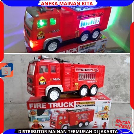 Mainan Anak Mobil Pemadam Kebakaran Bunyi Fire Truck