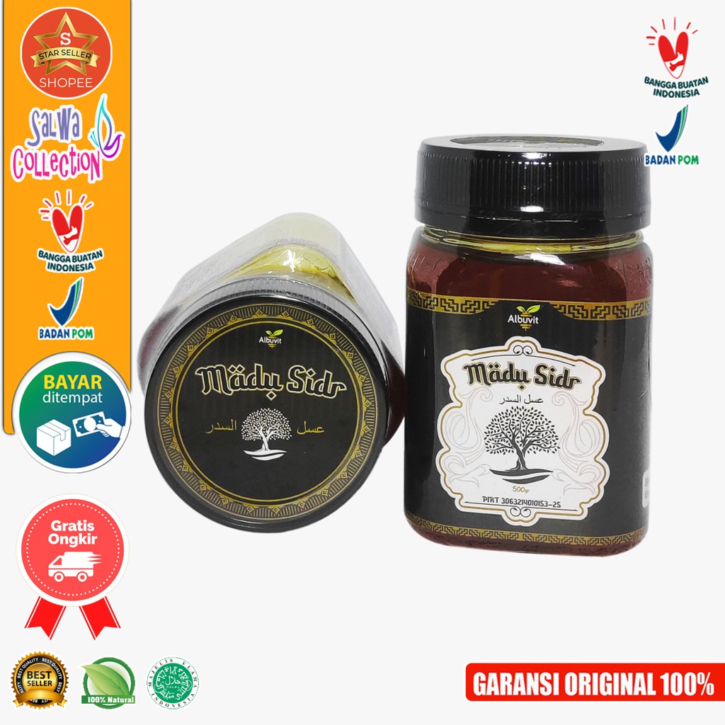 

Madu Sidr Albuvit Murni Asli Natural Honey 500 Gram Kualitas Super Premium Halal Original