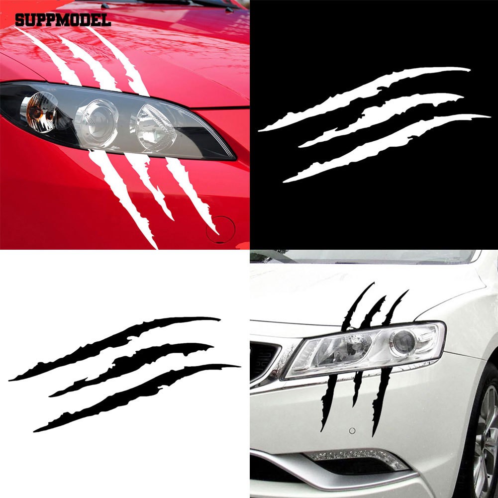 Stiker Mobil Reflektif Gambar Cakar Monster