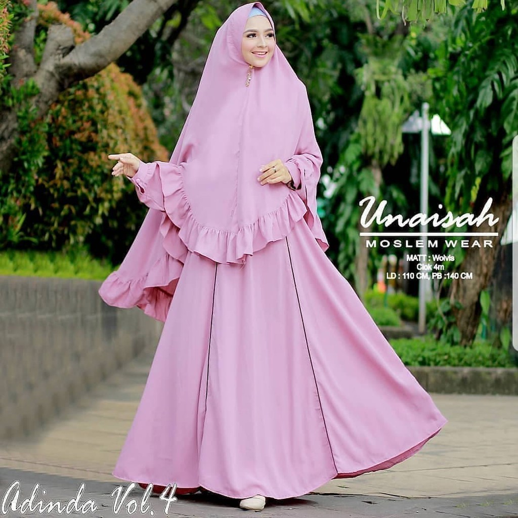 DRess Muslim MUrah/Terbaru/ADINDA SYARI DUSTY AQ001Best Seller