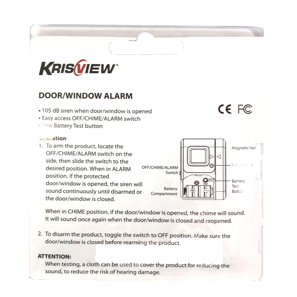 Krisview Door Window Alarm Pintu Alaram Jendela Berkualitas