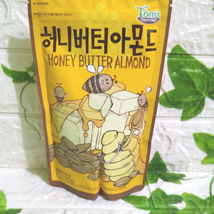 

⭐ COD ⭐ Honey Butter Almond Tom's 210gr