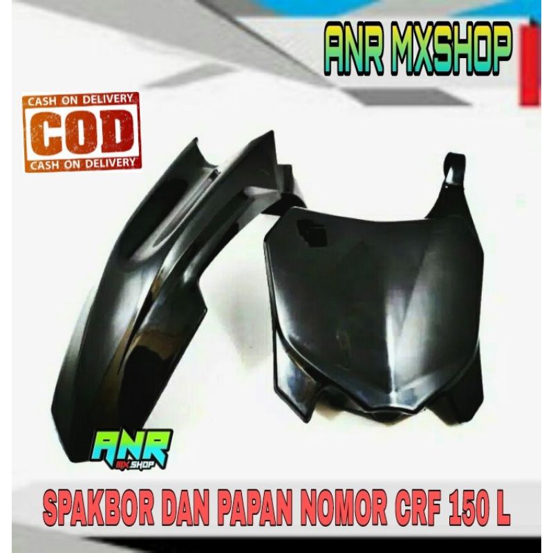 SPAKBOR DEPAN DAN PAPAN NOMOR CRF 150 L SPAKBOR DEPAN CRF 150L PAPAN NOMOR CRF 250 LAMA