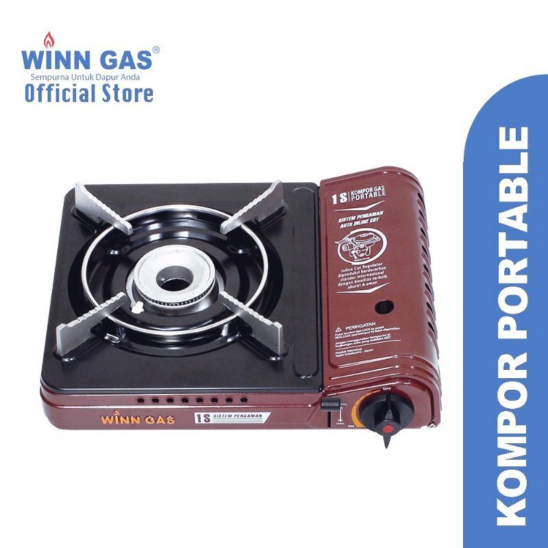 Kompor Gas Portable WINN GAS W-1S - Double Safety