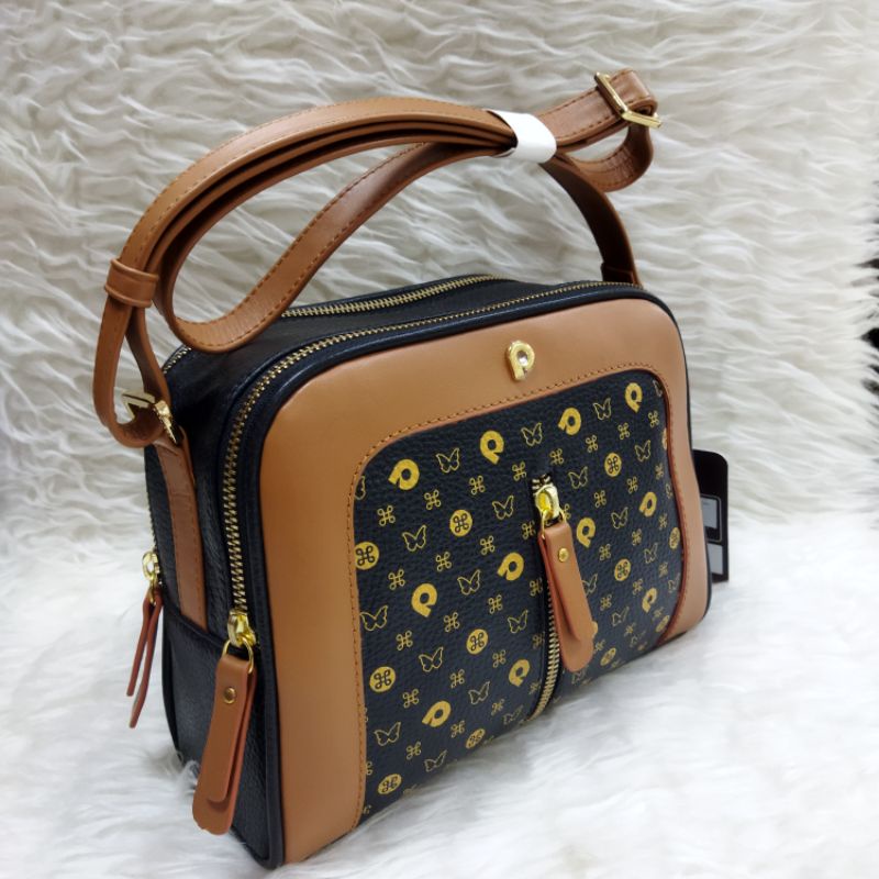 Tas Papillon Asli K3446 - tas selempang wanita bahan kulit