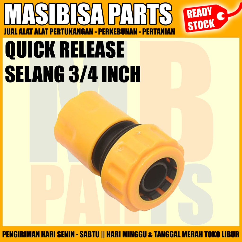 KONEKTOR QUICK RELEASE SELANG 3/4 INCH