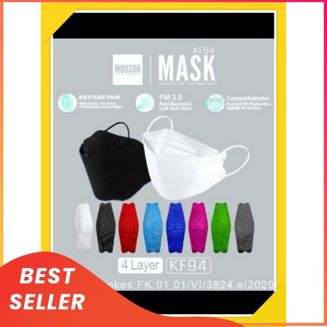 Masker KF94 Impor Korea Version Original Evo Convect 3D Disposable Isi 10Pcs
