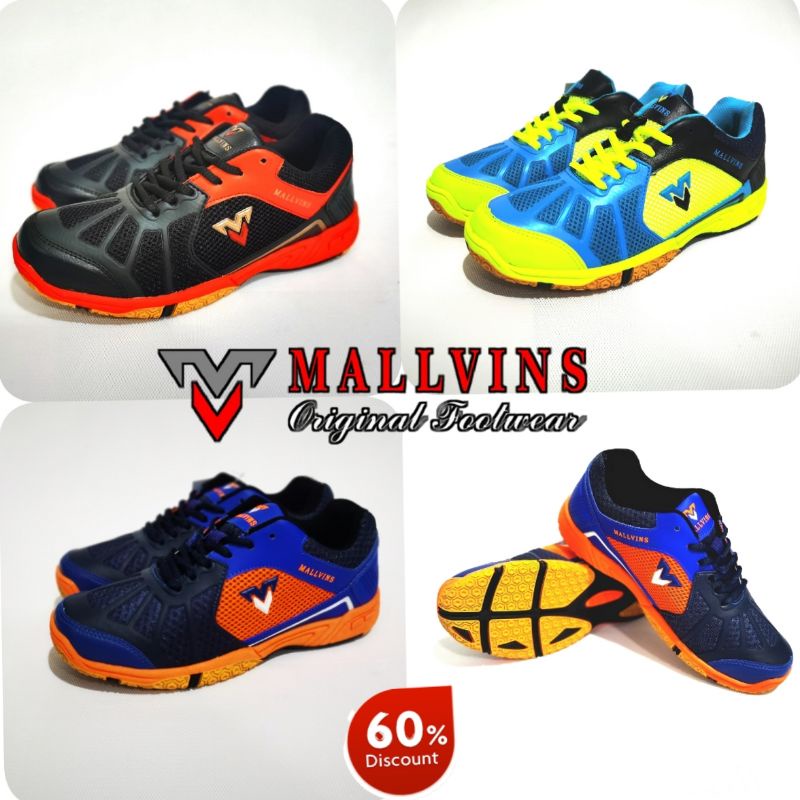 SEPATU SNEAKERS / SEPATU BATMINTAON/ VOLI MALLVINS 02