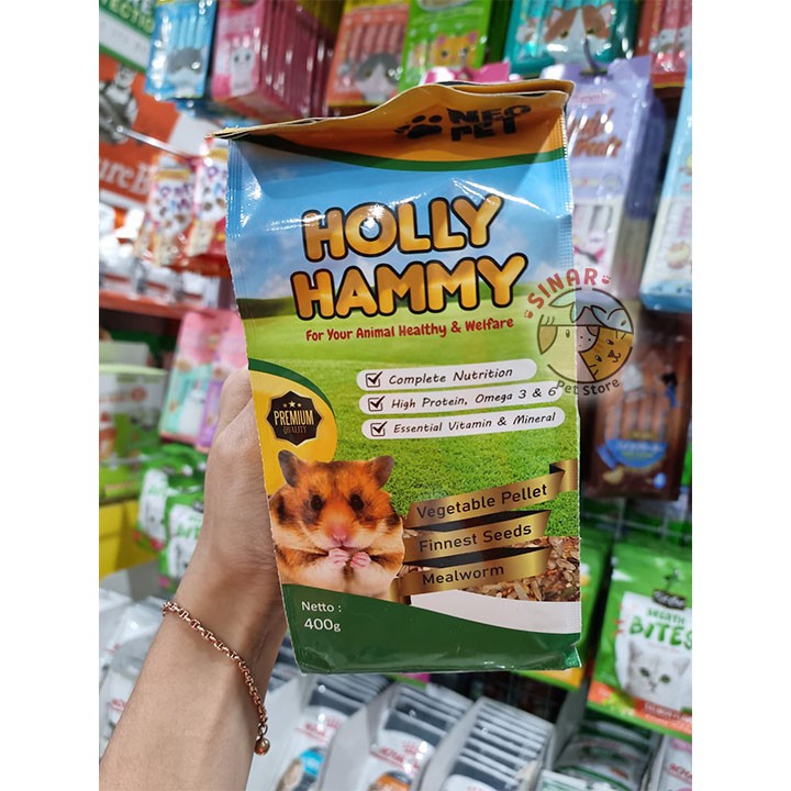 Holly Hammy 400GR Makanan Hamster Marmut Biji bijian kuaci murah