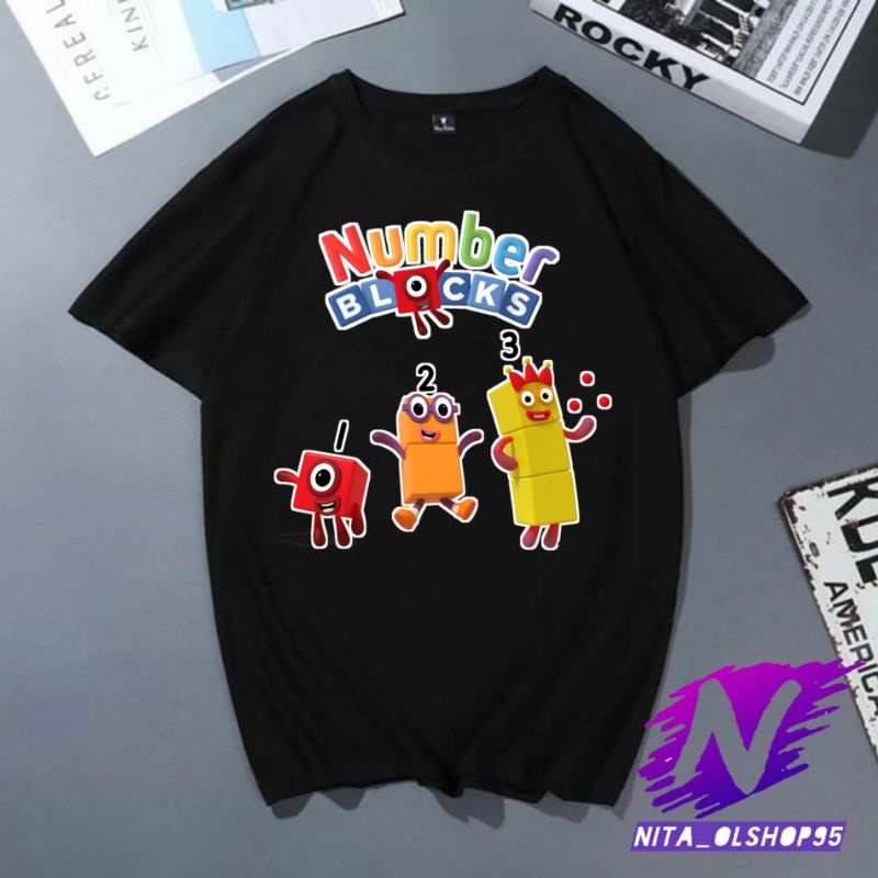 kaos anak number blocks terbaru baju number blocks kaos number blocks