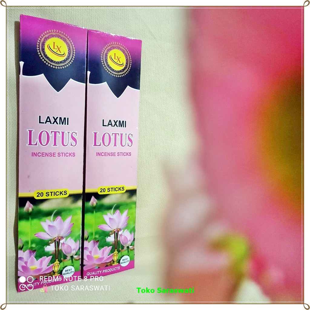 Hio Dupa Wangi Aromaterapi Soft Lotus Laxmi Isi 20 Stik