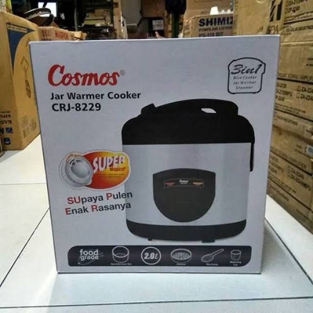 Rice Cooker Magic Com Cosmos CRJ 8229 BSS Anti Lengket Original Baru dan Bergaransi Resmi
