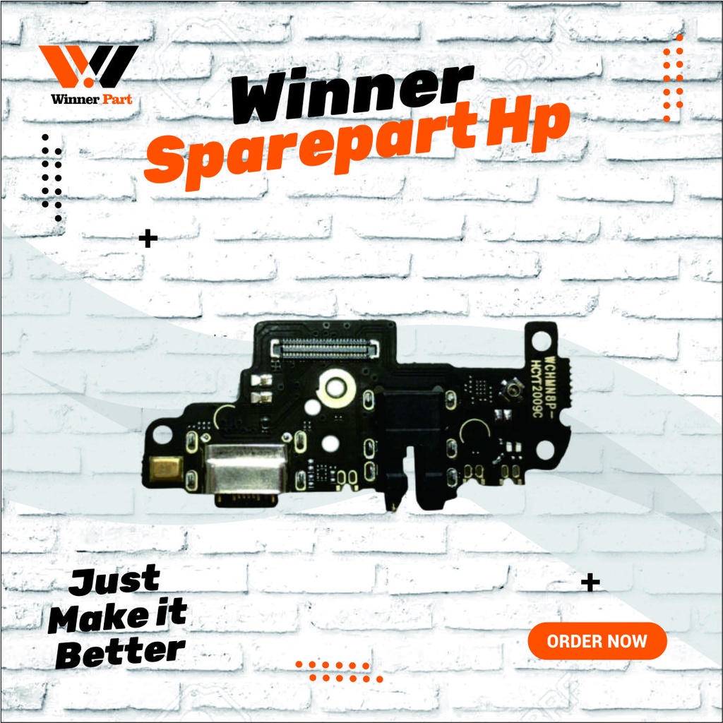 Board Charger Xiaomi Redmi Note 8 Pro ( Papan Konektor Cas )