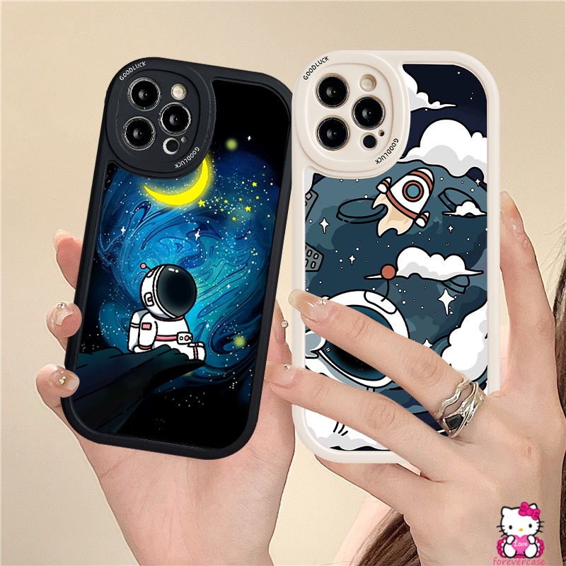 Casing TPU Redmi 9 9A 9T 9C NFC 10A 10C 10 Redmi Note 8 9 9s 11 10s 10Pro Note 10Pro 9Pro 10Pro Motif Kartun NASA