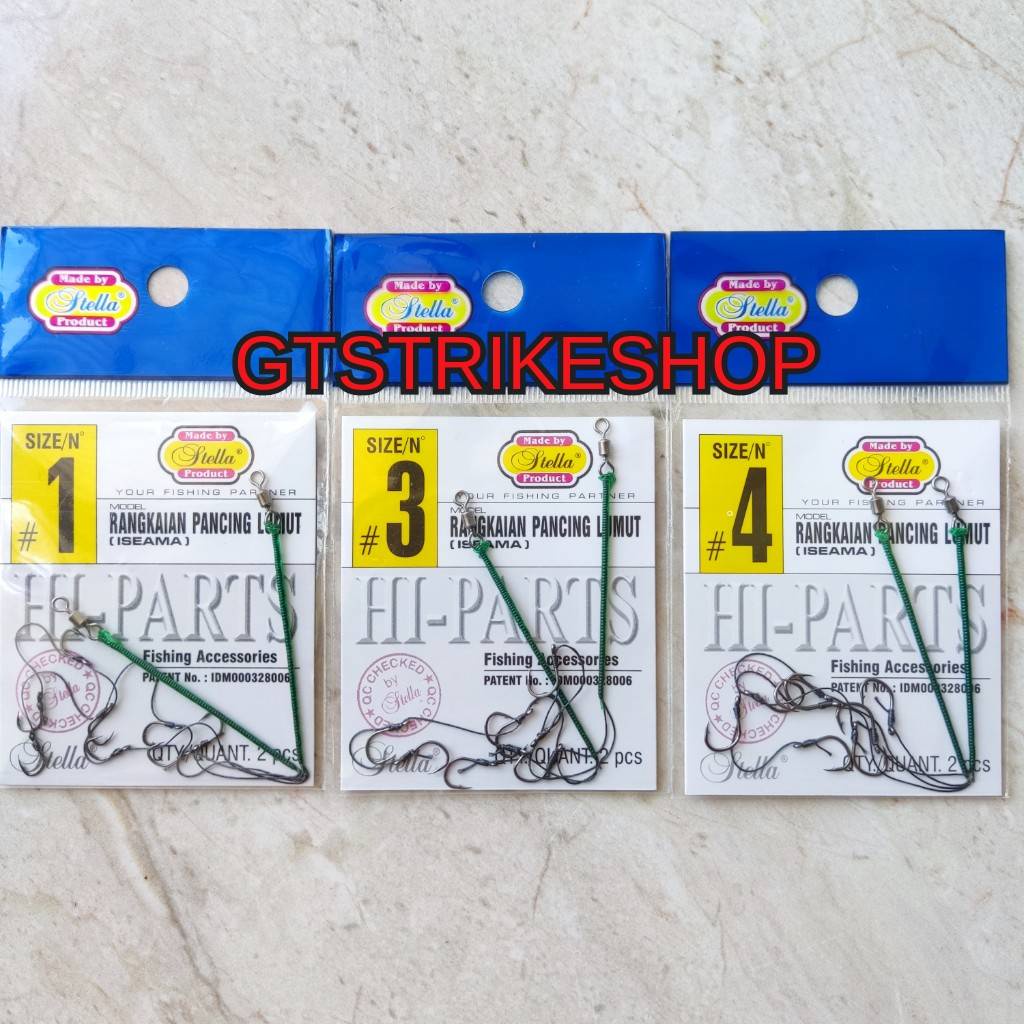 Rangkaian Pancing Lumut Siap Pakai Size 1 2 3 4 Stella Product