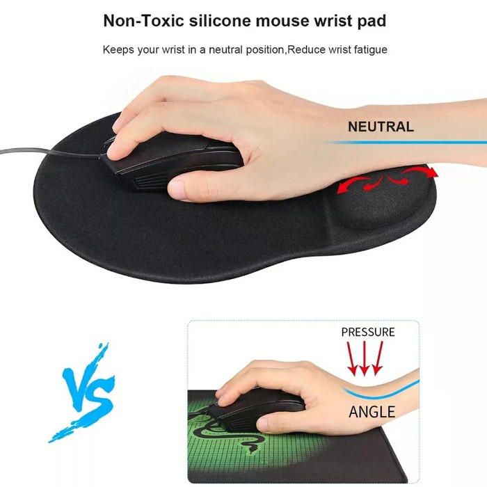 Mouse pad PC Gaming Mice Rest Pad Bantalan Tangan Lembut dan Nyaman