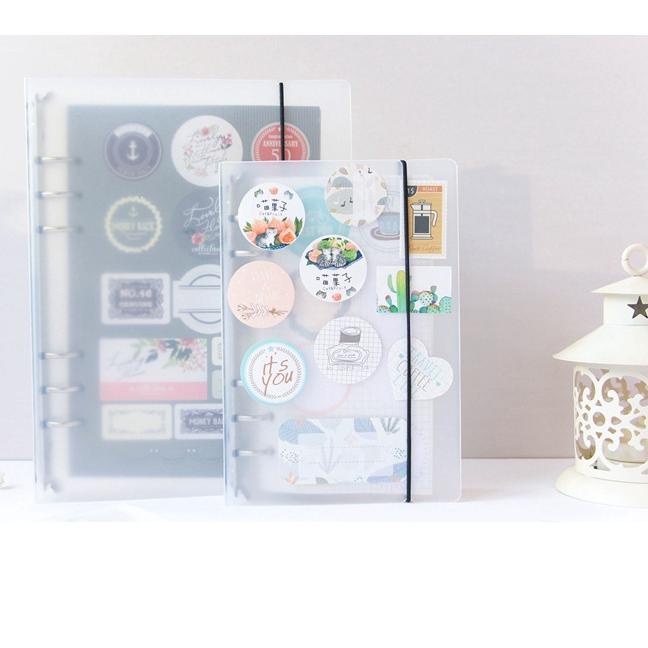 

Kirim LANGSUNG [THE UNIVERSE] 6 Ring Binder A6 Matte Aesthetic Binder Transparan Dove - ST008 L4R,,,