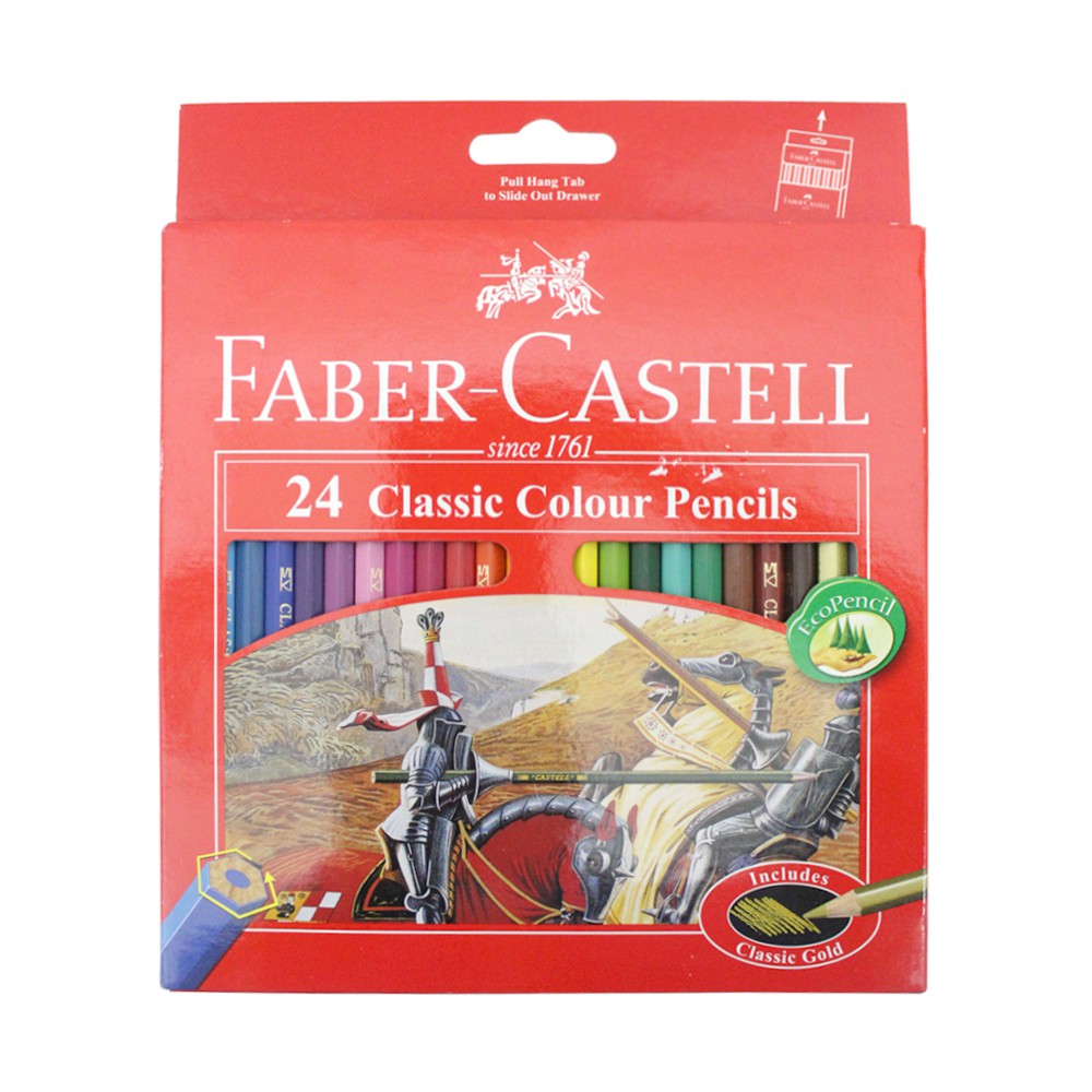 PENSIL WARNA KAYU 24 WARNA FABER CASTELL CLASSIC COLOUR - OFF-52