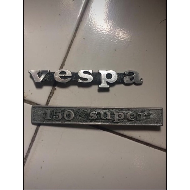 emblem vespa super 1975 original copotan logo vespa super