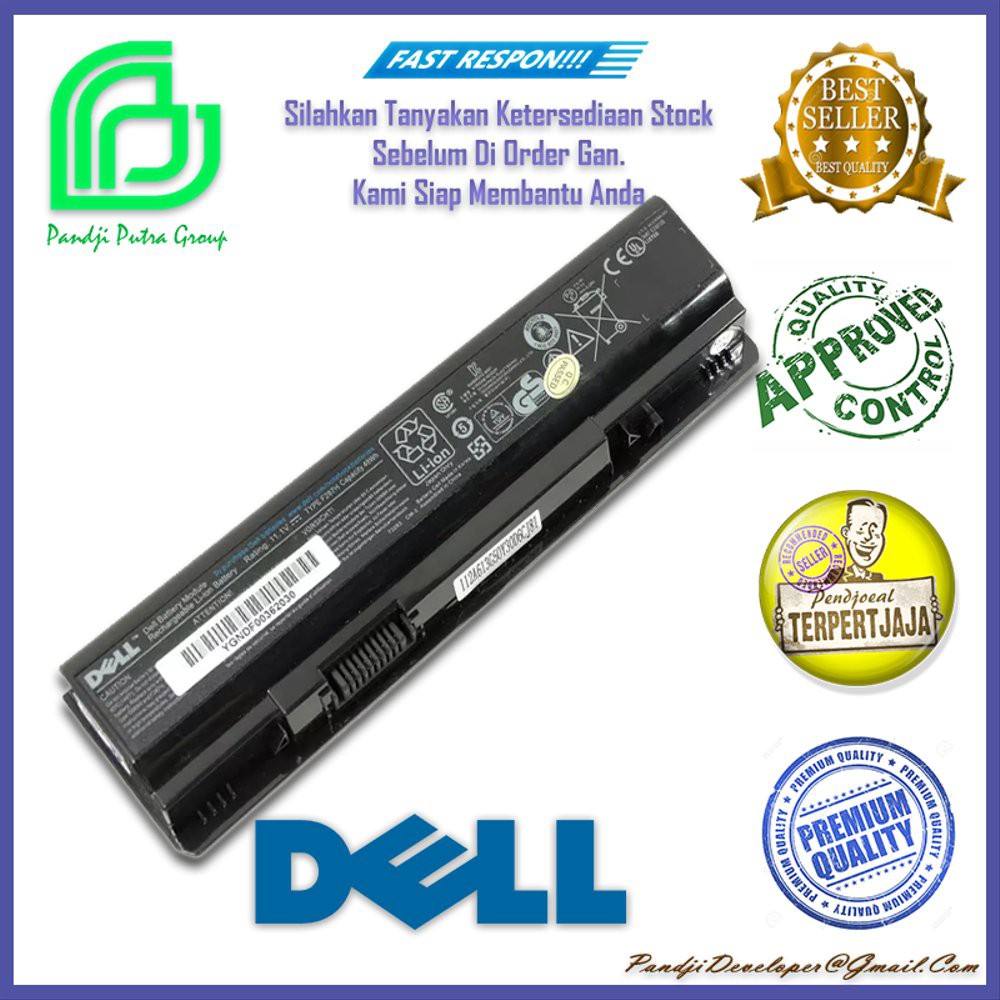 Jual BATERAI DELL VOSTRO 1410 1014 1015 1088 A840 A860 G069 F287E F287H F286H 0988H R988H OEM